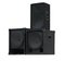 Old powerful stage concerto audio speakers isolated