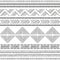 Old prehistoric pottery inspired seamless pattern - Bell Beaker folk art, repetitive design with dots and uneven lines