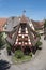 Old and pretty house of Blacksmith seen from above a tourist atraction in the