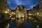 Old prison of Annecy at night