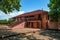 The old prison courtyard on Prison Island