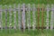 Old provincial retro fence with unusual elements