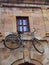 Old Push Bike Mounted on Building, Xanthi