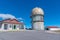 Old radars situated on top of Serra da Estrela mountain in Portu