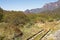 Old rail track in Sierra Madre mountains