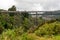 Old railorad bridge over a valley in New Zealand