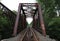 Old Railroad Bridge Vantage View in rural america