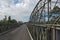 Old railway and border bridge across the Sixaola River between C