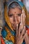 Old Rajasthani woman in Jaisalmer, India