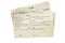 Old Recipes Typed on Index Cards Isolated