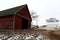 Old Red Barn on an Illinois Farm