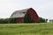Old Red Barn in Illinois Wheat Field 2019 V