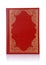 Old red book with gold color ornament on cover