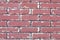 Old red brick rock wall texture