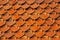 Old red brick roof