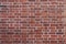 Old red brick wall texture background