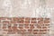 old red brick wall texture Damaged Brown Abstract Blank Stonewall Background