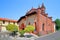 OLD RED BRICKS CHURCH OF SAINT CRISTOPHER IN MILAN CITY IN ITALY