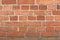 Old red brickwork with different defects