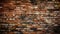 Old red solid brick wall texture background