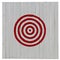 Old red target on white planks background