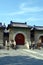 Old red wooden gate in The Temple of Heaven, Beijing, China.