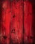 Old Red wooden timber background, texture