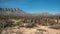 Old remains of the first settlers ranch near a dried Lucero Lake