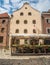 Old renaissance hotel in Old Town Torun, Poland