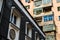 Old and Renovated Apartment Buildings in Juxtaposition, Beijing, China