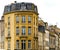 Old but renovated windows in historical part of Bruxelles