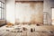 Old renovation room floor home apartment indoor interior repair wall construction architecture industrial house