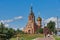 Old restored Orthodox church. Russia. Christianity