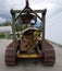 An old, retired tractor on display at whitehorse