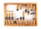 Old retro abacus isolated