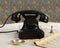 Old retro bakelite telephone