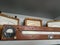 Old retro electronics measurement equipment in wooden case