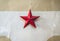 Old retro former Soviet Union red star symbol