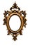 Old retro oval golden old frame (No#12)