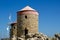 Old Rhodes windmills, Greece