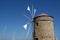 Old Rhodes windmills, Greece