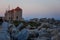 Old Rhodes windmills in Mandraki port