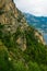 Old road made of stones in Amalfi coast