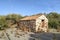 Old rock house in Isla Cristina and Ayamonte marshes. Nature park in Huelva, Spain