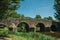 Old Roman stone bridge over the Sever River in Portagem