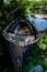 Old romanian traditional boat in Sf. Gheorghe, Danube Delta.