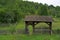 Old romanian traditional wooden gate entrance