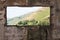 Old room and a landscape view through the window