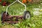 Old Rotary Lawnmower with Flowers