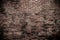 Old rough dirty grunge brick wall with black stain pattern texture background